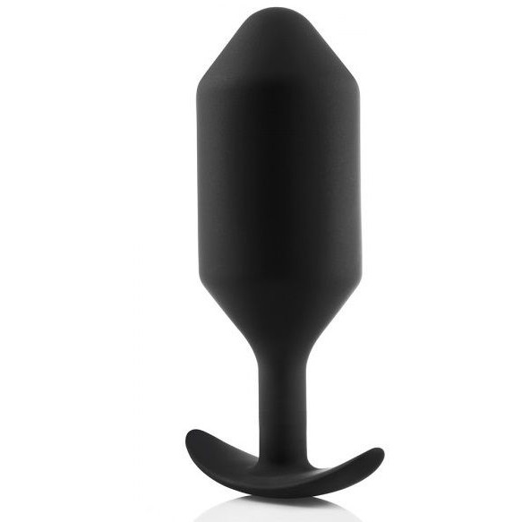 Профессиональная пробка для ношения «B-vibe Snug Plug 6», цвет черный, B-vibe BV-029-BLK, длина 17 см.