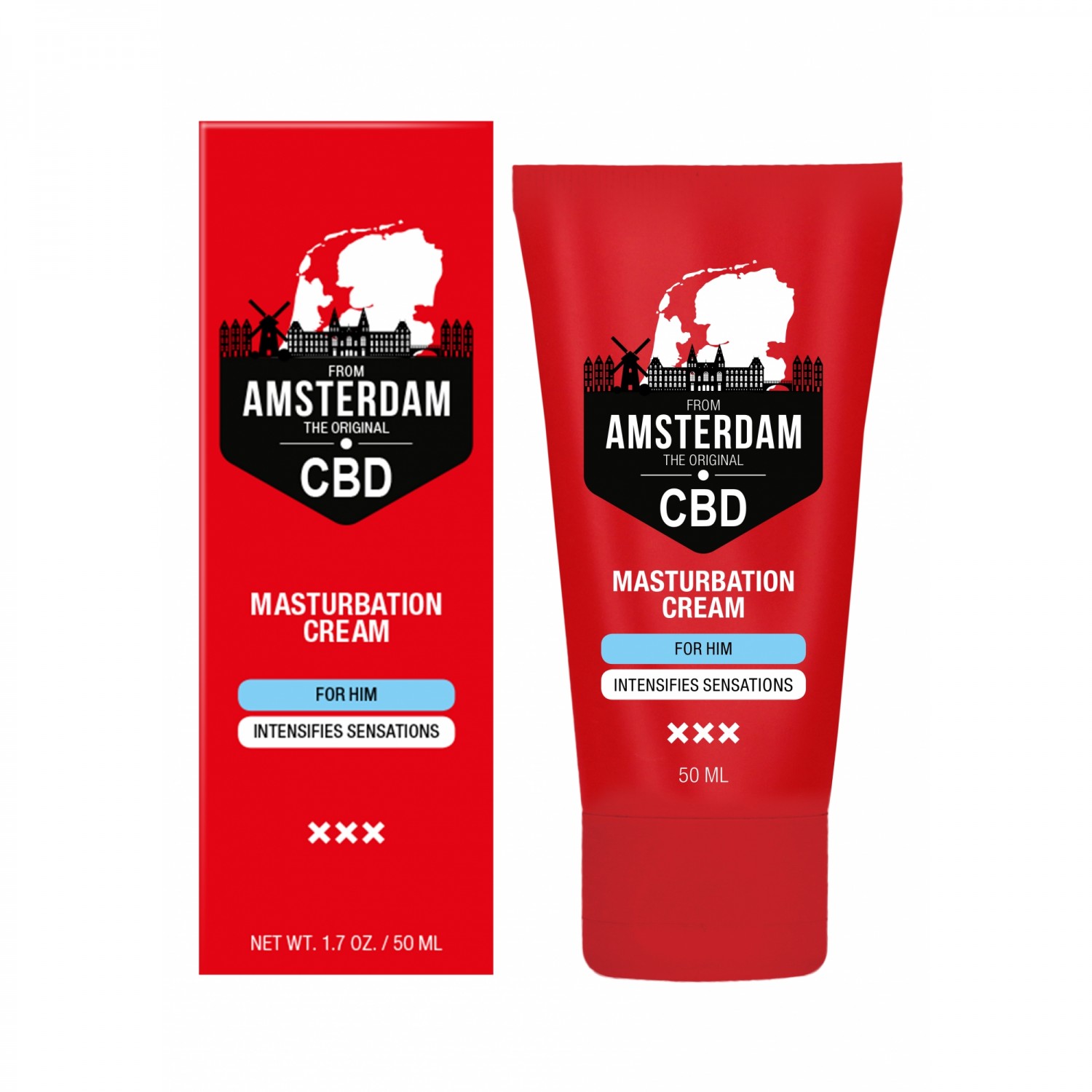 Крем для мастурбации для Него «CBD from Amsterdam», 50 мл, Shots Media PHA195, 50 мл.