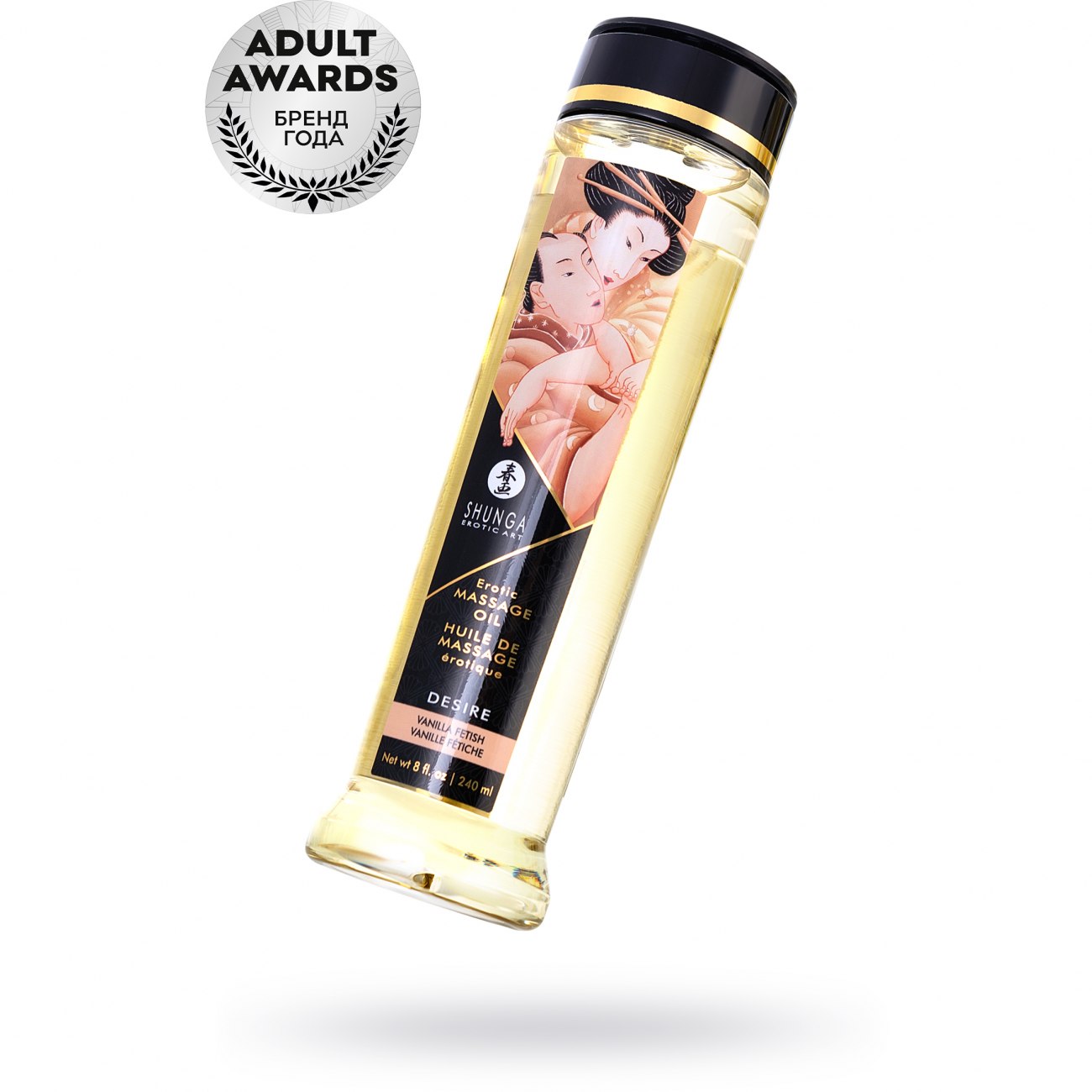 Ароматизированное массажное масло «Erotic Massage Oil Desire», 240 мл, Shunga 1001, 240 мл.