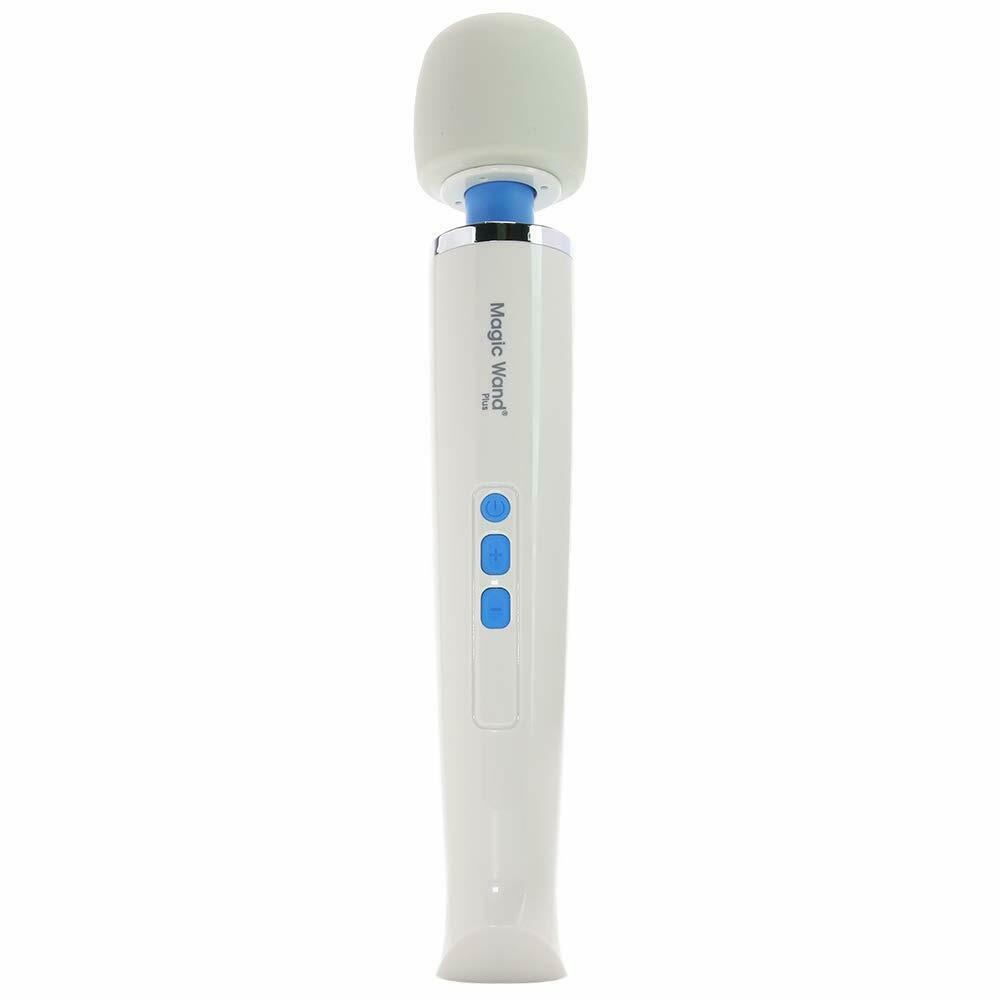 Жезловый проводной вибратор «Magic Wand Plus» аналог, цвет белый, Magic Wand HV265PLUS, длина 30.5 см.