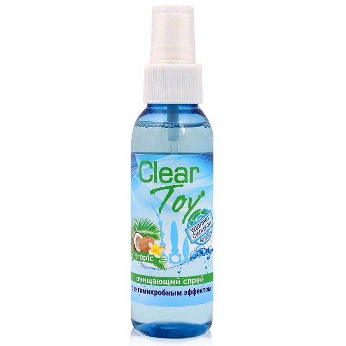 Очищающий спрей Clear Toy «Tropic», объем 100 мл, Биоритм LB-14011, 100 мл.