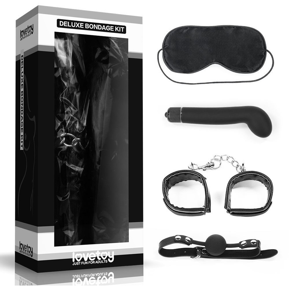 Изысканный эротический набор для игр «Deluxe Bondage Kit», Lovetoy SM1010