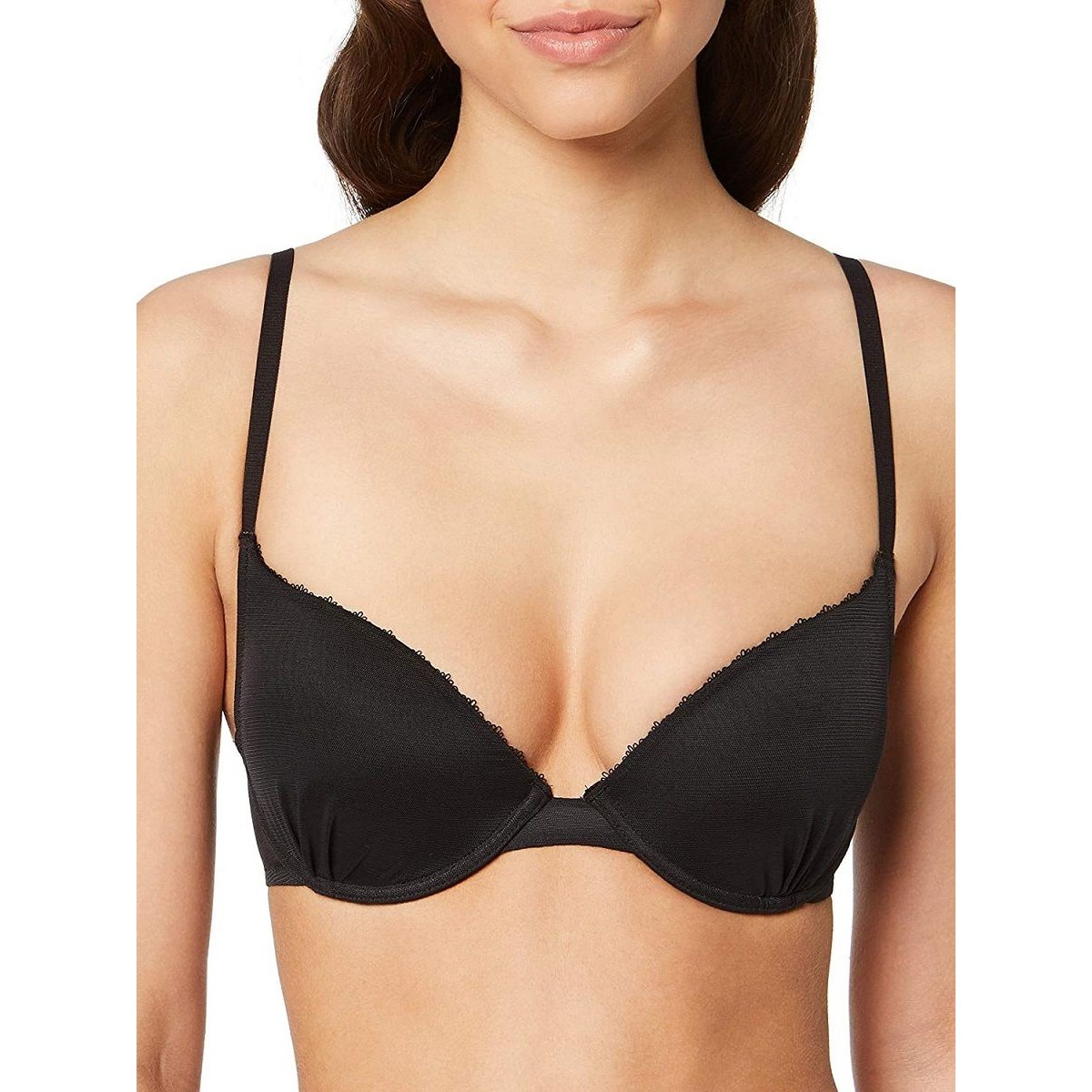 Стильный бюстгальтер «Push Up Padded Bra», цвет черный, размер 75E, Wonderbra W08L0