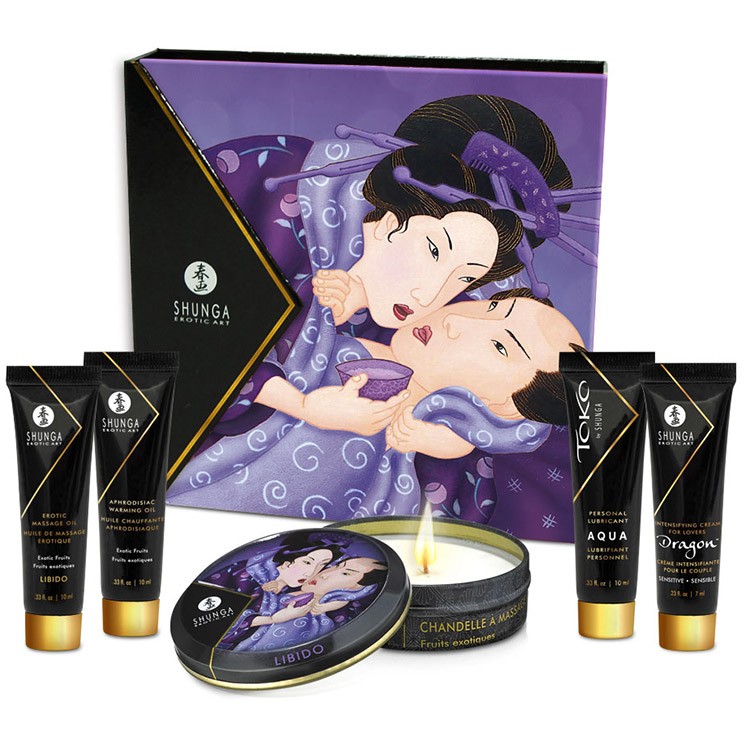 Набор «Geisha's Secret Экзотические фрукты» из 5 предметов, Shunga Eau Zone Huiles & Fragrances 8202 SG