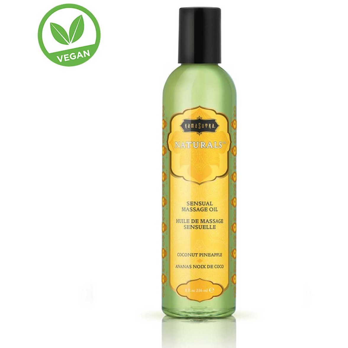 Массажное масло «Naturals massage oil Coconut pineapple», 50 мл, KamaSutra KS10219, 236 мл.