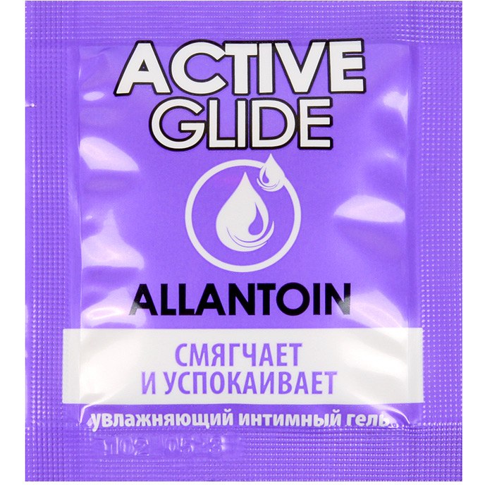 Увлажняющий интимный гель-лубрикант на водной основе «Active Glide Allantoin», 3 гр, Лаборатория Биоритм lb-29006t, 3 мл.