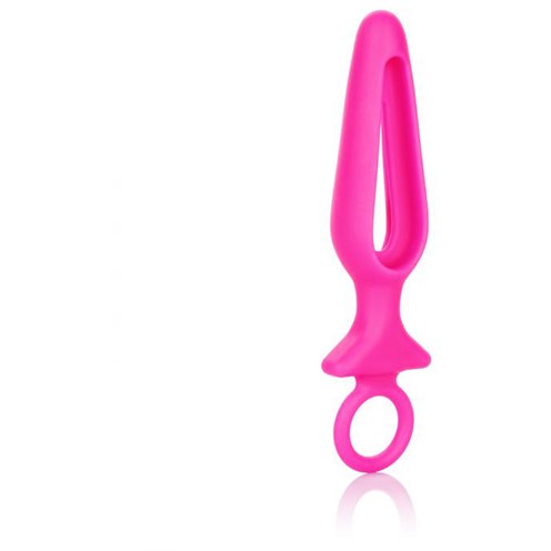 Полая силиконовая анальная пробка Booty Call «Silicone Groove Probe», цвет розовый, California Exotic Novelties SE-0393-41-2, длина 10.3 см.