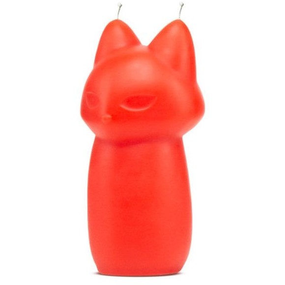 Красная свеча «Fox Drip Candle» в форме лисы, Blush Novelties BL-42008, длина 9.5 см.