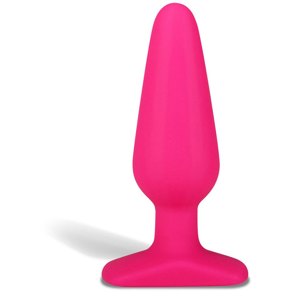 EroticFantasy «Seamless Silicone Butt Plug» розовая анальная пробка из ультрабархатистого силикона, 12 см, длина 12 см.