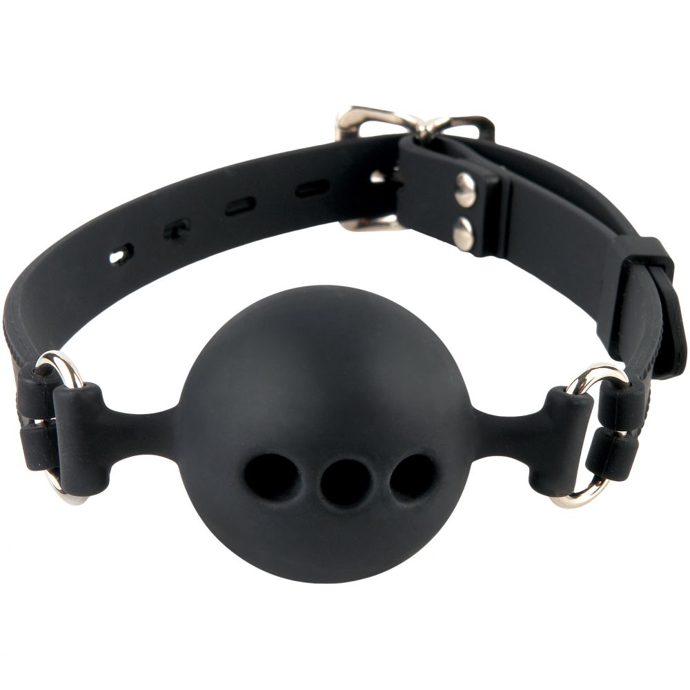 Силиконовый кляп с отверстиями для дыхания Silicone Breathable Ball Gag - Small, диаметр 3.8 см.