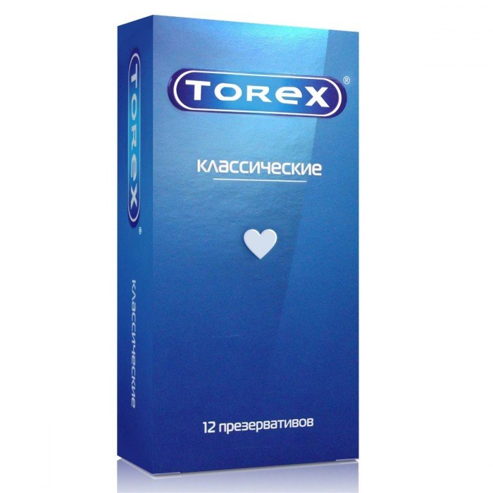 Латексные презервативы Torex классические, упаковка 12 шт, 2297, длина 18 см.