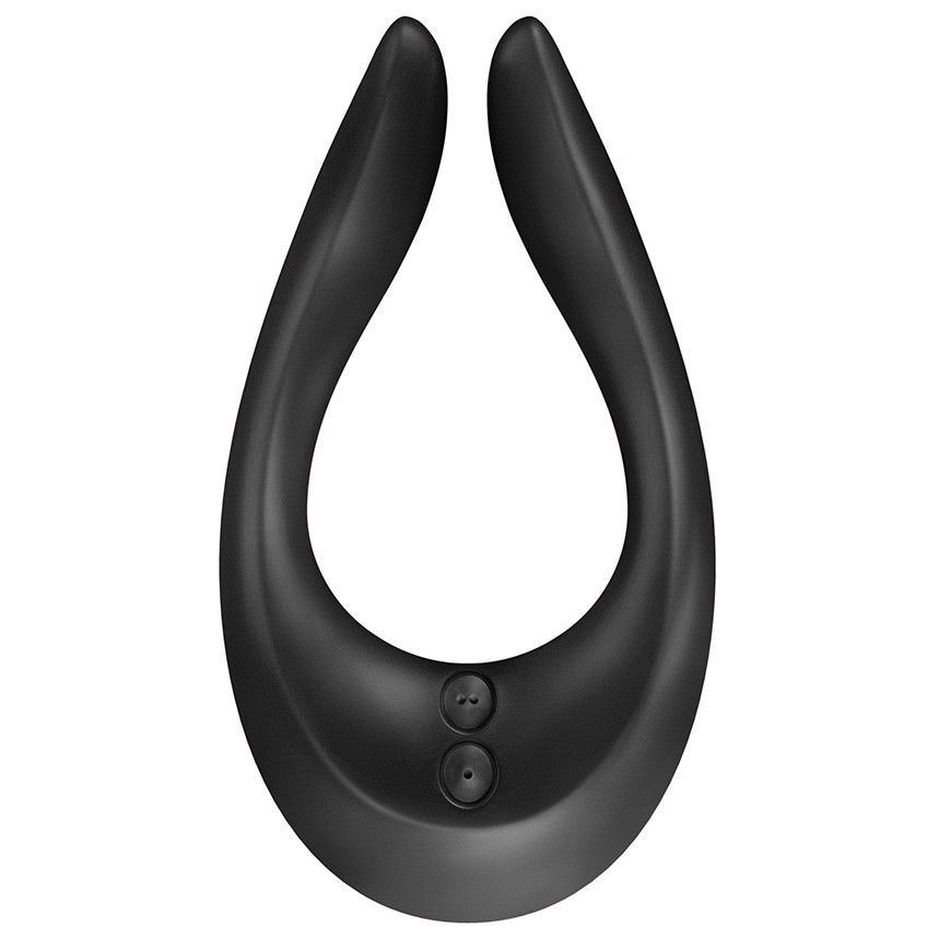 Многофункциональный вибратор для пар «Partner Multifun 2», черный, Satisfyer J2018-30-Black, длина 13.5 см.