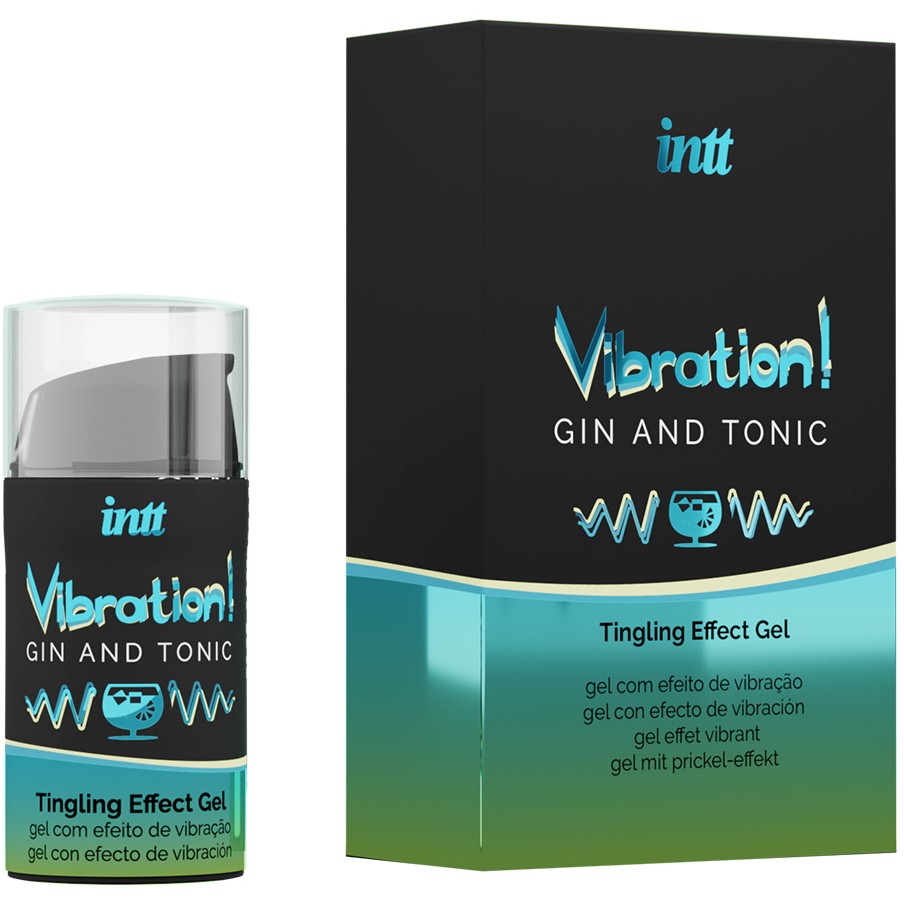 Жидкий интимный гель с эффектом вибрации «Vibration Gin & Tonic», 15 мл, Intt VIB0007, 15 мл.