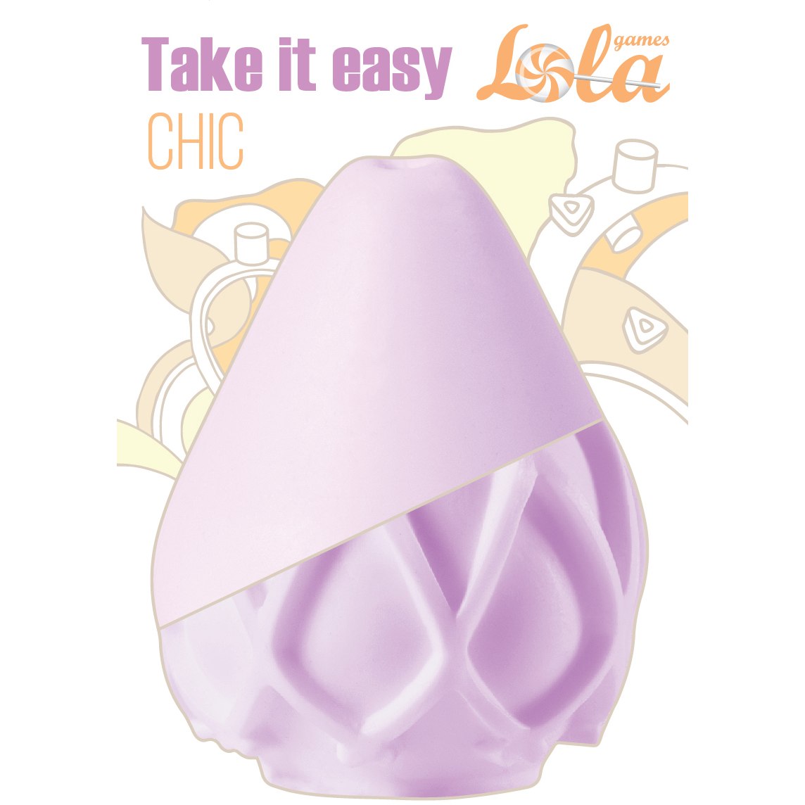 Фиолетовый мастурбатор «Take it Easy Chic Purple», Lola Games 9022-04lola, длина 7.1 см.