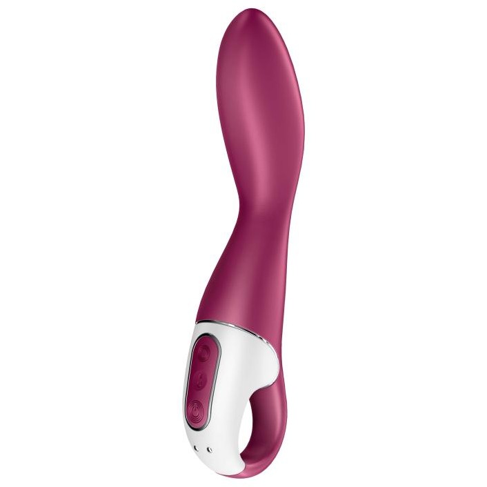 Вибромассажер для стимуляции точки «G Heated Thrill», цвет красный, Satisfyer 4001685RED, длина 20.6 см.