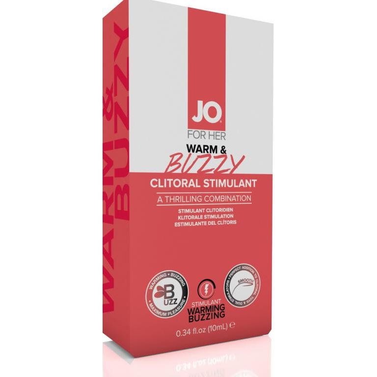 Клиторальный крем JO «WARM & BUZZY CLITORAL CREAM», объем 10 мл, JO41216, 10 мл.