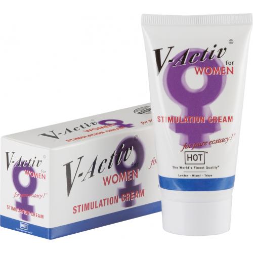 Hot «V-Activ Stimulation Cream» стимулирующий крем для женщин, объем 50 мл, 50 мл.