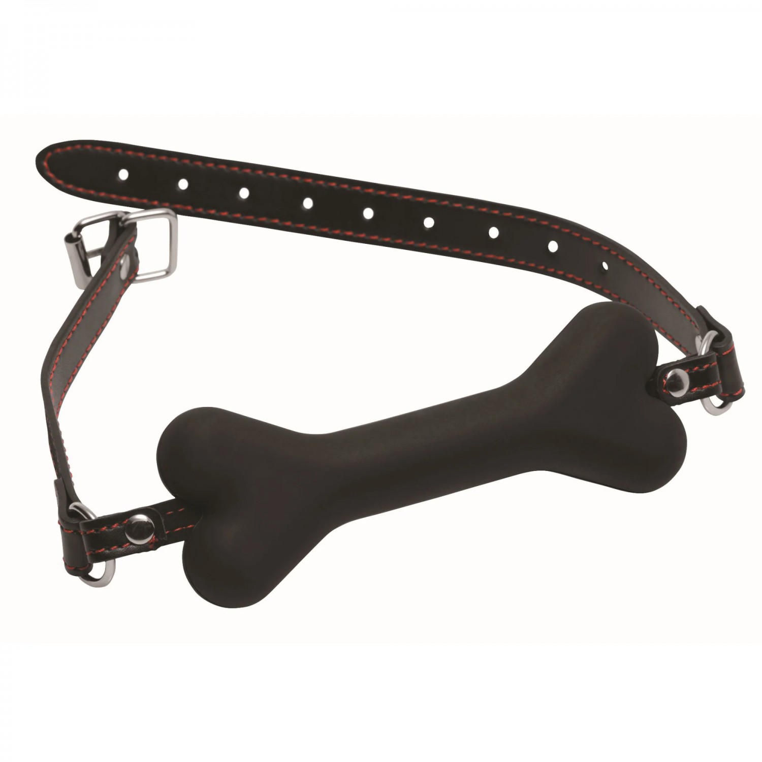 Кляп в форме косточки «Master Series Hound Adjustable Dog Bone Gag» 15.2х2.54см, XR Brands XRAE729, длина 15.2 см.