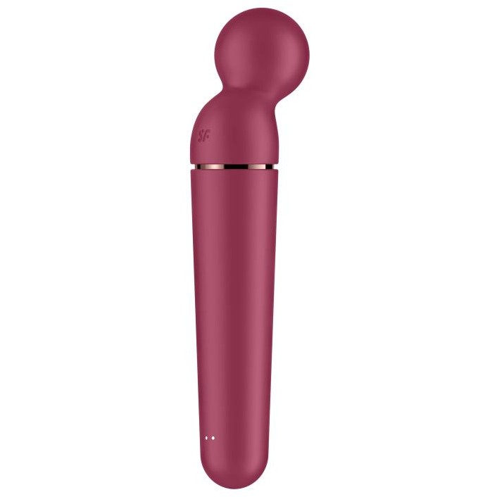 Вибромассажер «Planet Wand-er Berry Rosegold», цвет бордовый, Satisfyer 4046068, длина 21.9 см.