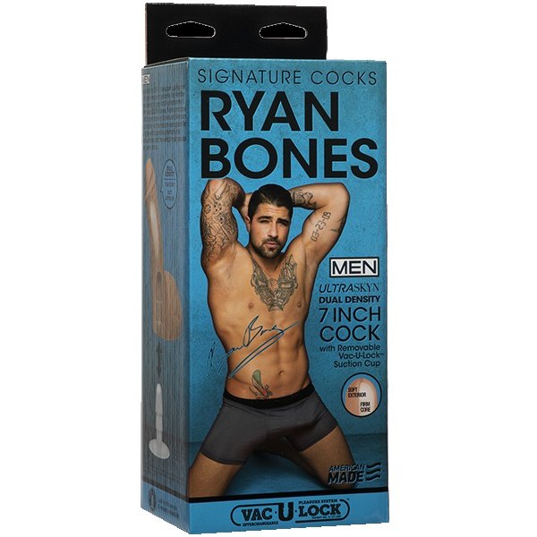 Фаллоимитатор с мошонкой на присоске, «Signature Cocks - Ryan Bones», 8160-07 BX DJ, длина 18.4 см.