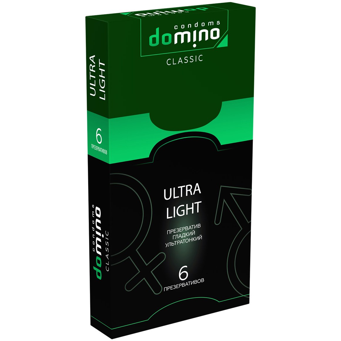 Ультратонкие презервативы «DOMINO CLASSIC Ultra Light», 6 шт., 723961, длина 18 см.