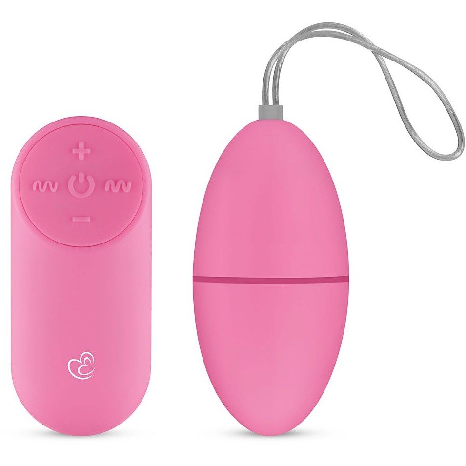 Вибрационное яйцо Easytoys «Maha Vibrating Egg» с беспроводным пультом управления, розовое, EDC ET001PNK, длина 6 см.