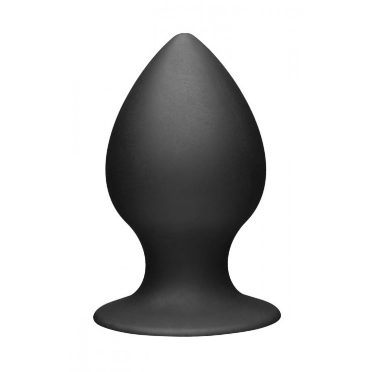 Коническая анальная пробка «XL Silicone Anal Plug», цвет черный, Tom of Finland TF1856, длина 14 см.