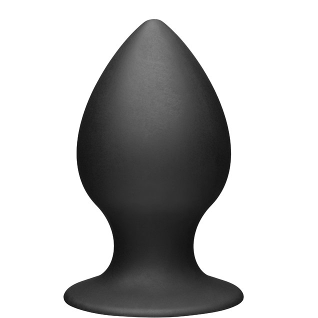 Анальная пробка «Large Silicone Anal Plug», цвет черный, Tom of Finland TF1855, длина 11.5 см.