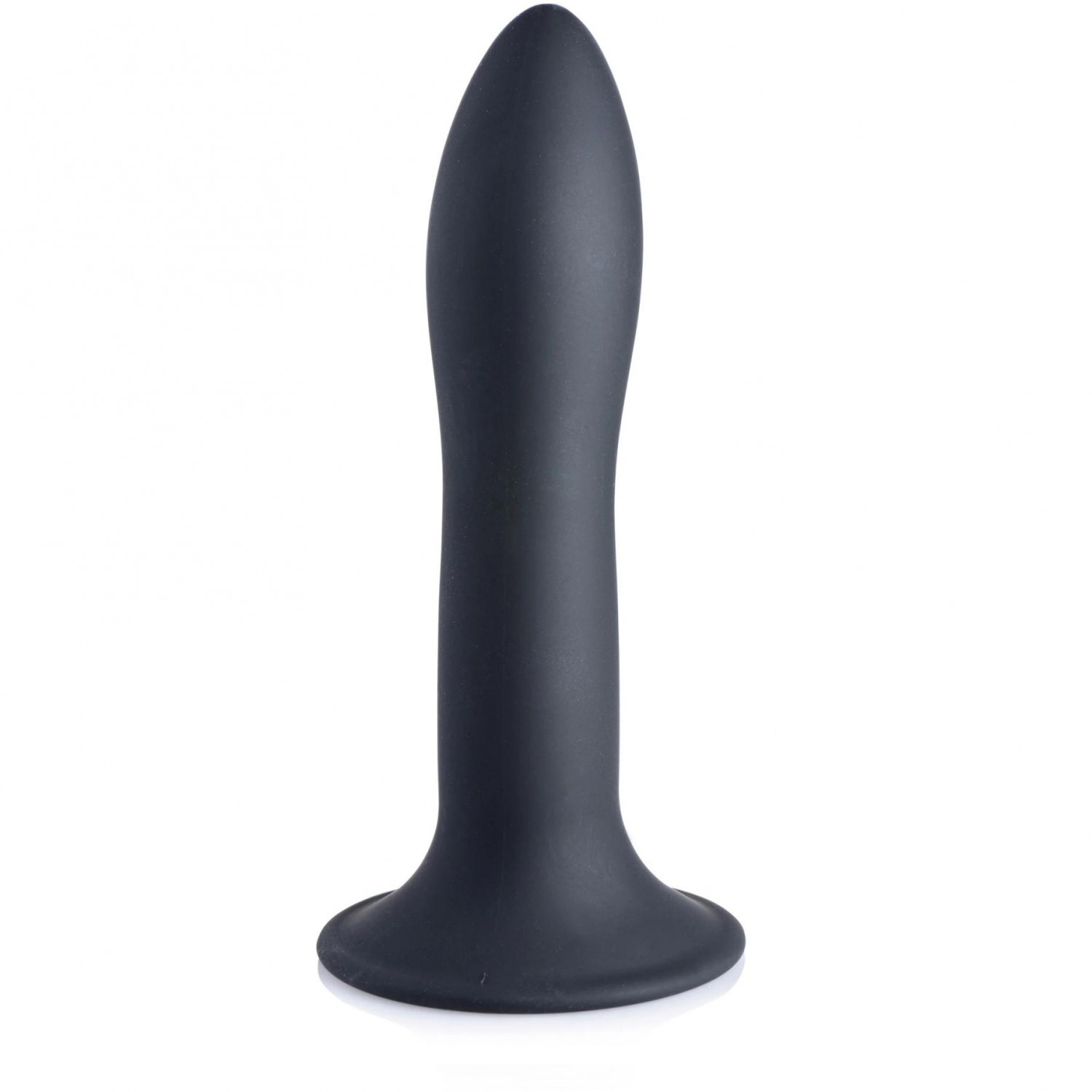 Гибкий силиконовый фаллоимитатор «Squeeze-It Slender Dildo», цвет черный, XR Brands XRAG474-Black, длина 13.5 см.