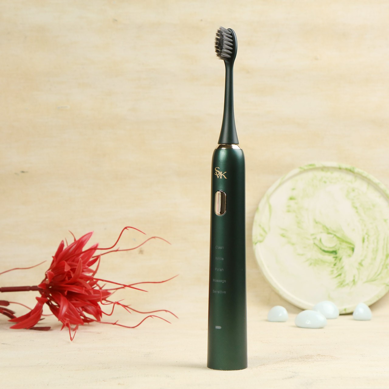 Зубная щетка «Sonic Toothbrush Dark Green» со съемными головками, Svakom SB06DG