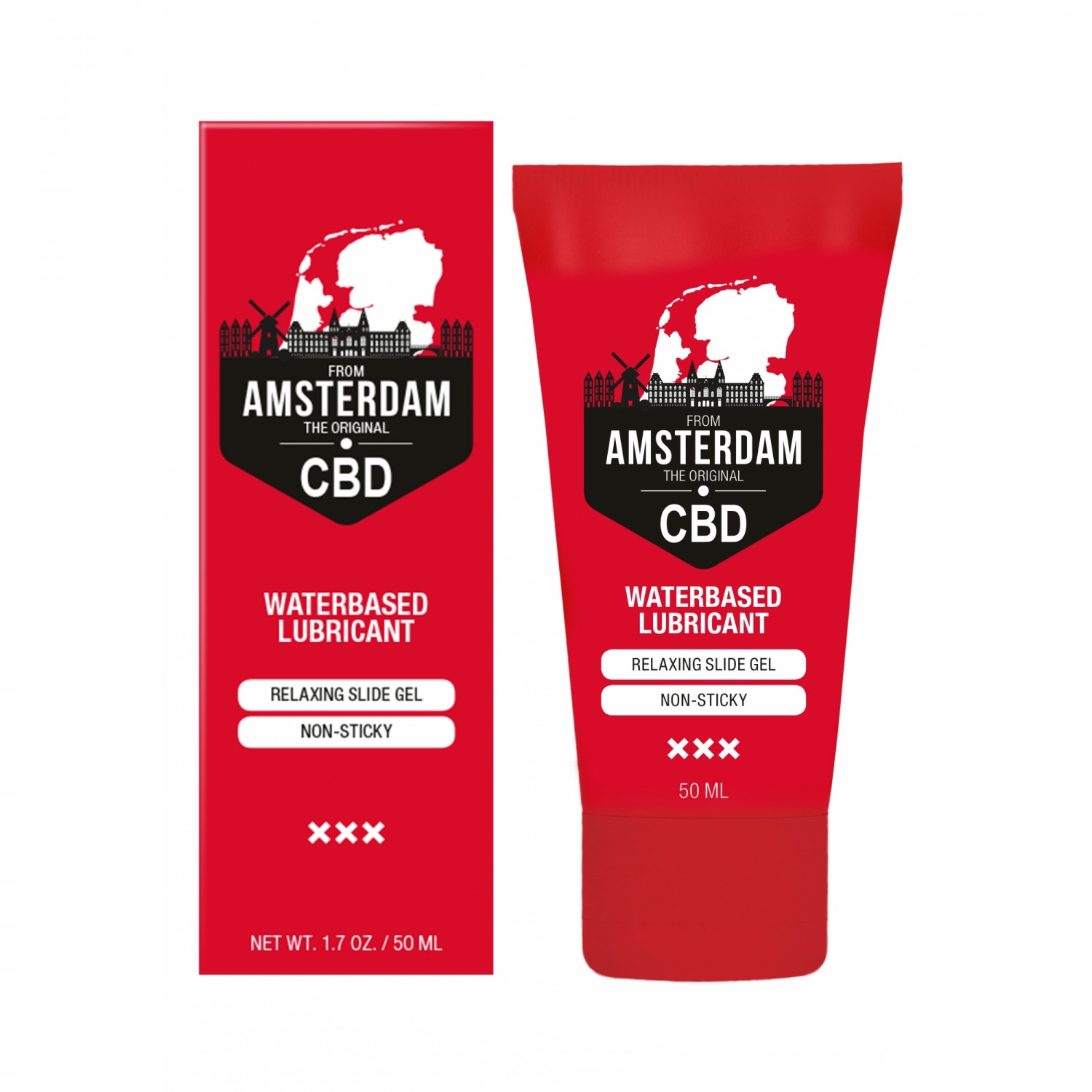 Лубрикант на водной основе «CBD from Amsterdam», 50 мл, Shots Media PHA198, 50 мл.