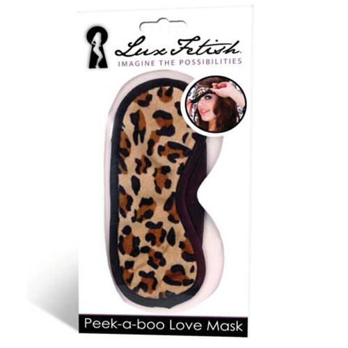 Маска на глаза «Peek-a-boo Love Mask», цвет леопард, LF6012, One Size (Р 42-48)