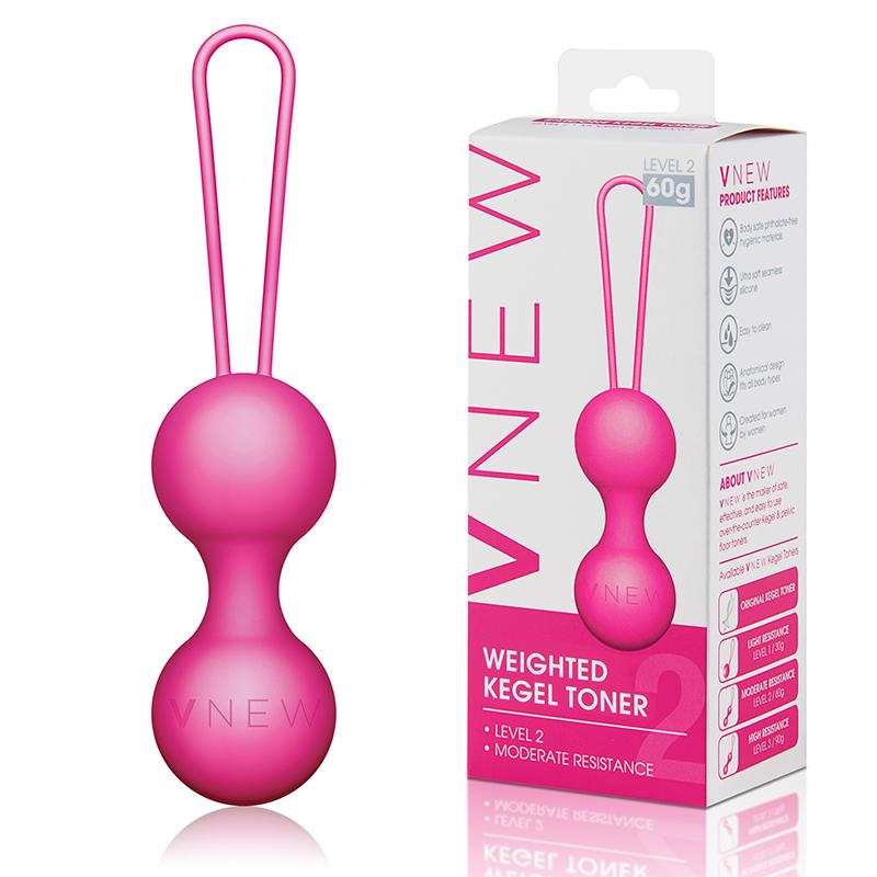 Вагинальный люкс-тренажер, VNEW «Level 2 Kegel Toner», вес 60 граммов, VN-003, длина 7.5 см.