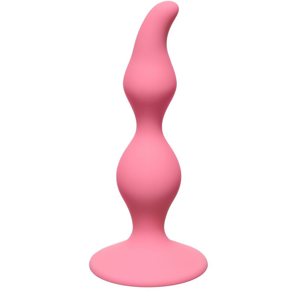 Анальная пробка «Curved Anal Plug Pink», First Time Lola Toys 4105-01Lola, длина 12.5 см.