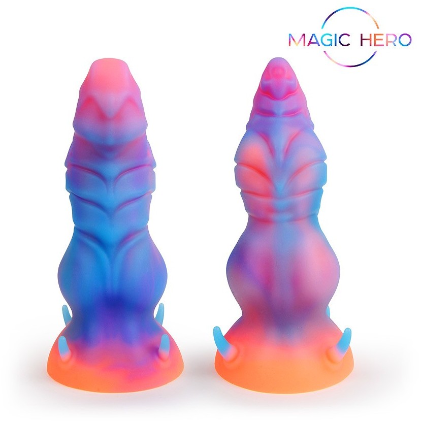 Фаллоимитатор фэнтезийный «Amazing Toys», светится в темноте, материал силикон, Magic Hero MH-13022, длина 20 см.