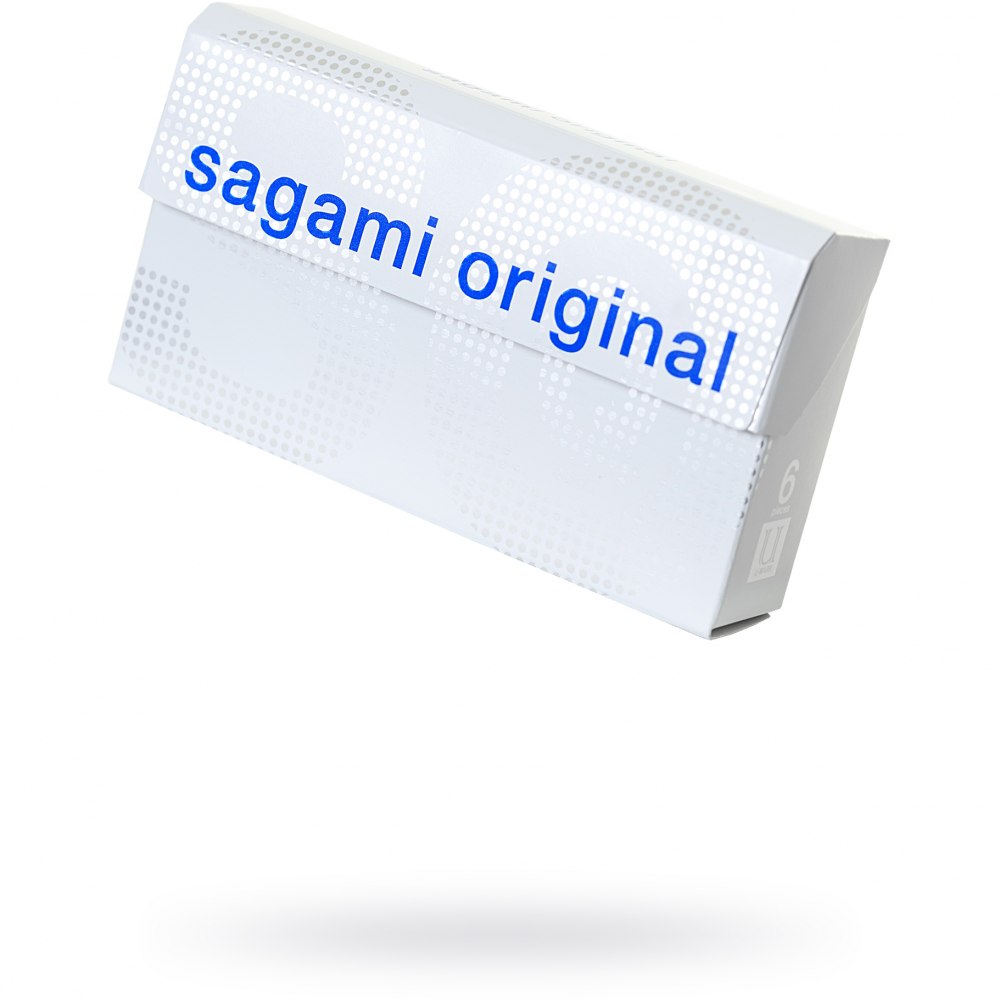 Sagami «Original Quick 002» японские полиуретановые презервативы, 6 шт, длина 19 см.