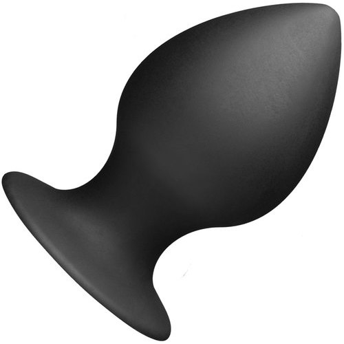 Классическая анальная пробка «Medium Silicone Anal Plug», цвет черный, Tom of Finland TF1854, длина 10 см.