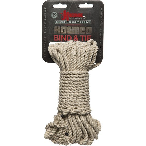 Веревка бондажная «Kink - Bind & Tie - Hemp Bondage Rope», 2404-21 CD DJ, 16 м.