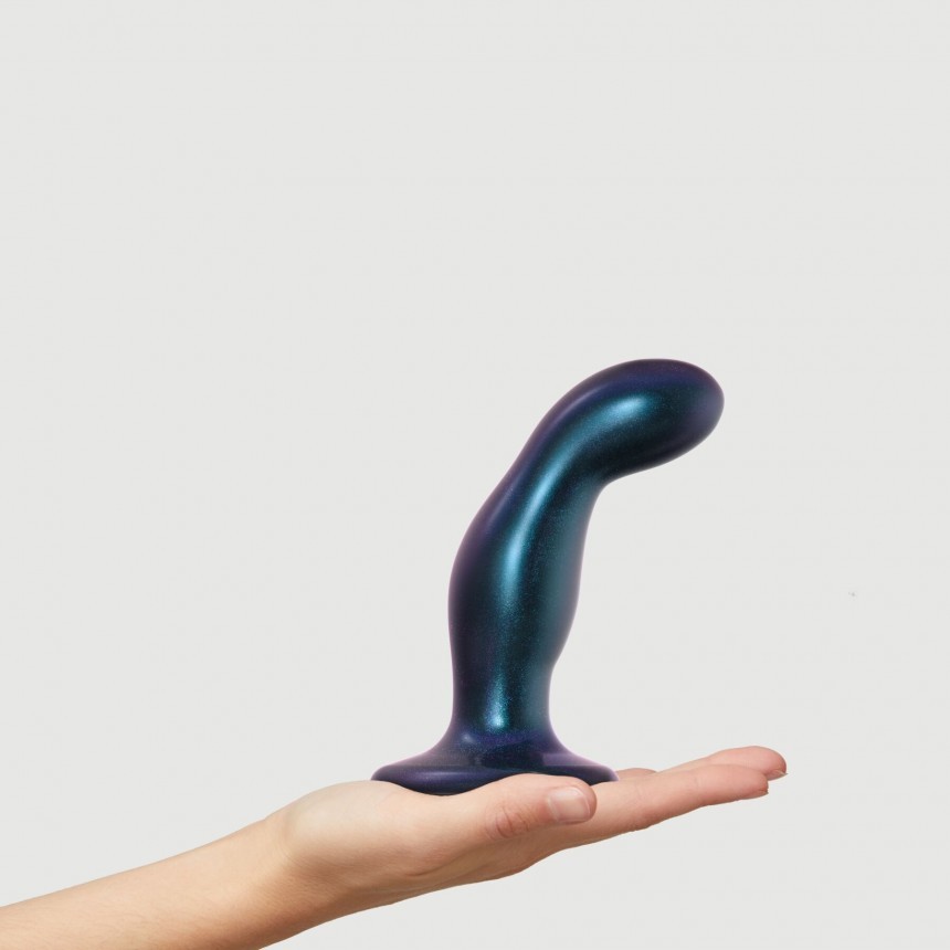 Фаллоимитатор «Dildo Plug Snaky M», цвет синий, Strap-On-Me 6017234, длина 15.3 см.