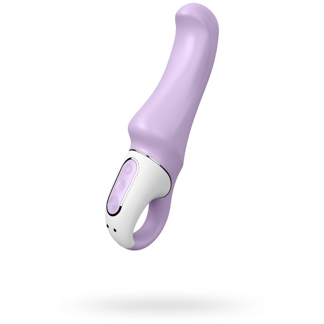 Женский мини-вибратор «Vibes Charming Smile» для точки G, цвет фиолетовый, Satisfyer EE73-827-1017, длина 18.7 см.