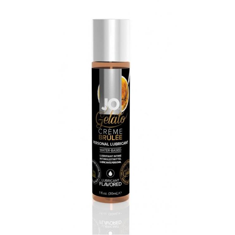 Вкусовой лубрикант на водной основе «JO Gelato Creme Brulee Flavored Lubricant» 30 мл, JO41020, 30 мл.