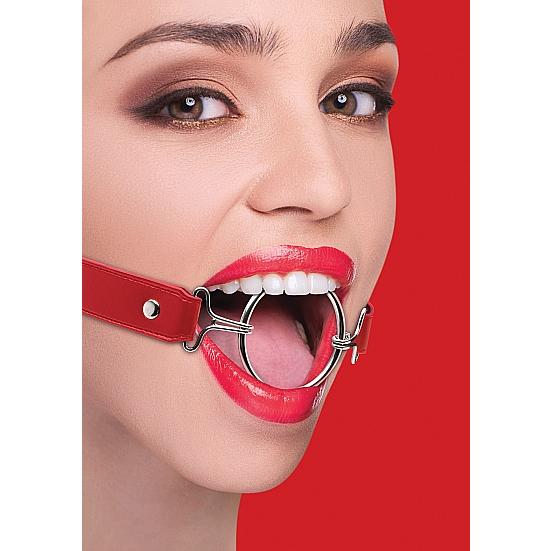 Кляп-расширитель для рта «Ouch Ring Gag XL», цвет красный, SH-OU105RED, диаметр 5 см.