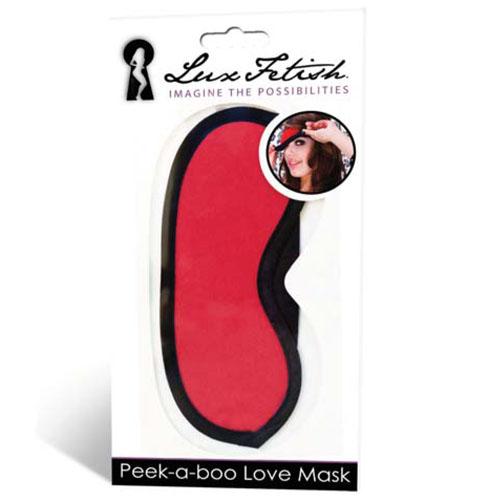 Маска на глаза «Peek-a-boo Love Mask», цвет красный, LF6012, One Size (Р 42-48)