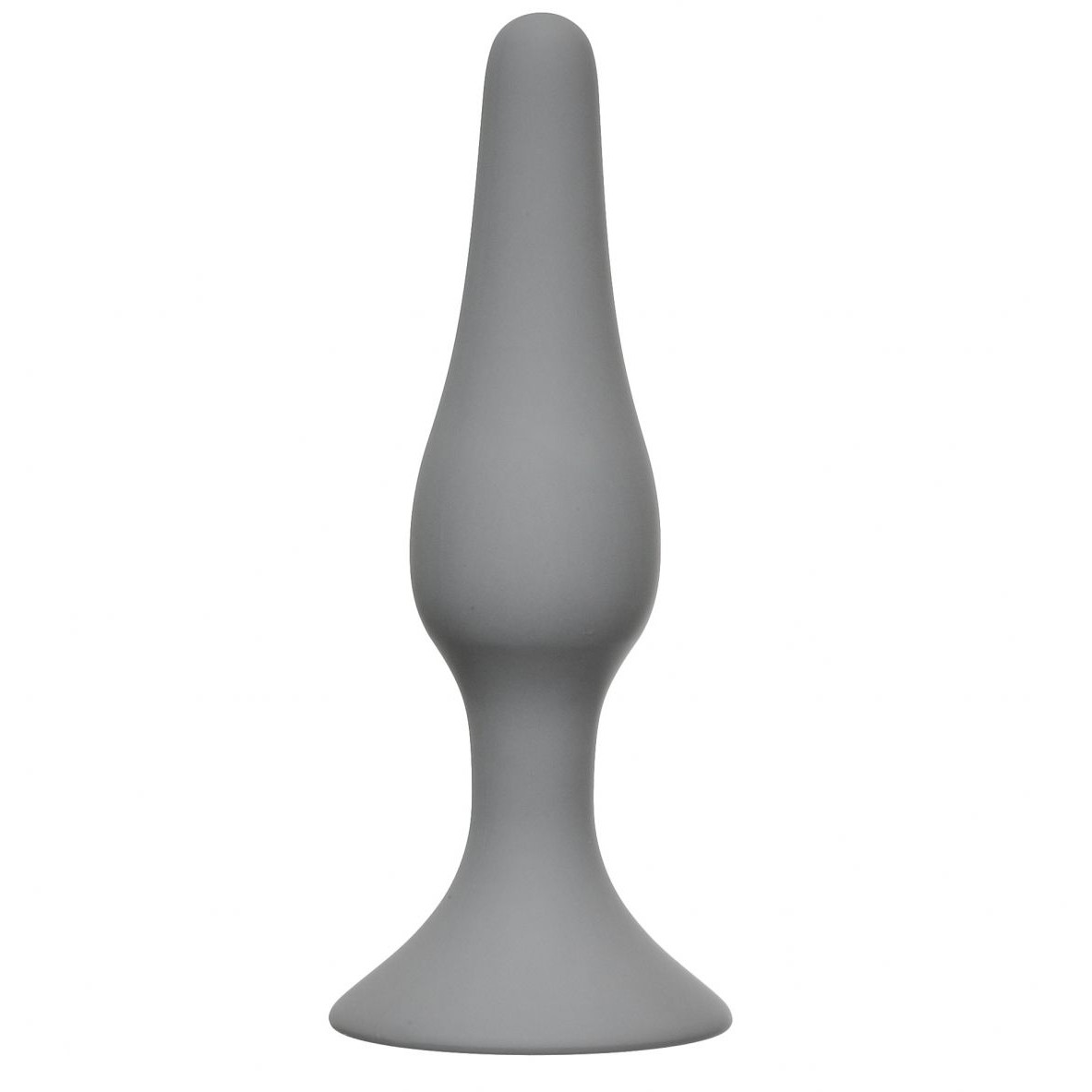 Средняя анальная пробка из силикона «Slim Anal Plug Medium Grey», BackDoor Edition Lola Toys 4206-03Lola, длина 11.5 см.