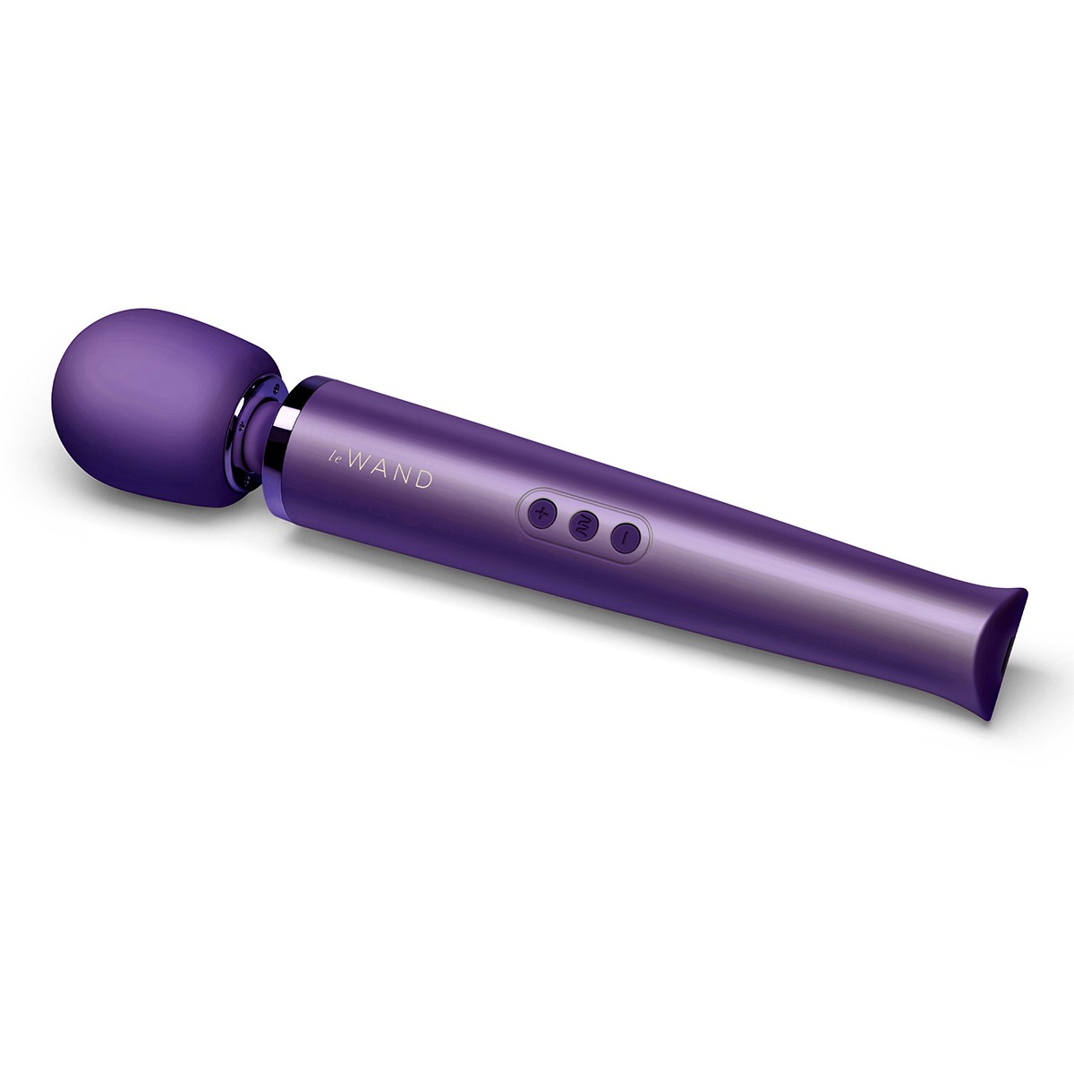 Фиолетовый люкс-ванд с 20-ю режимами «Rechargeable Vibrating Massager», Le Wand LW-001-PUR, длина 34 см.