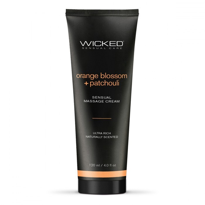 Уходовый и массажный легкий крем «Orange Blossom & Patchouli», 120 мл, Wicked 90934, 120 мл.