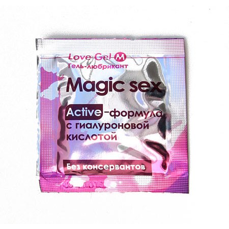 Интимный гель-лубрикант «Lovegel M Magic Sex», объем 4 мл, Биоритм KAZ130238, 4 мл.