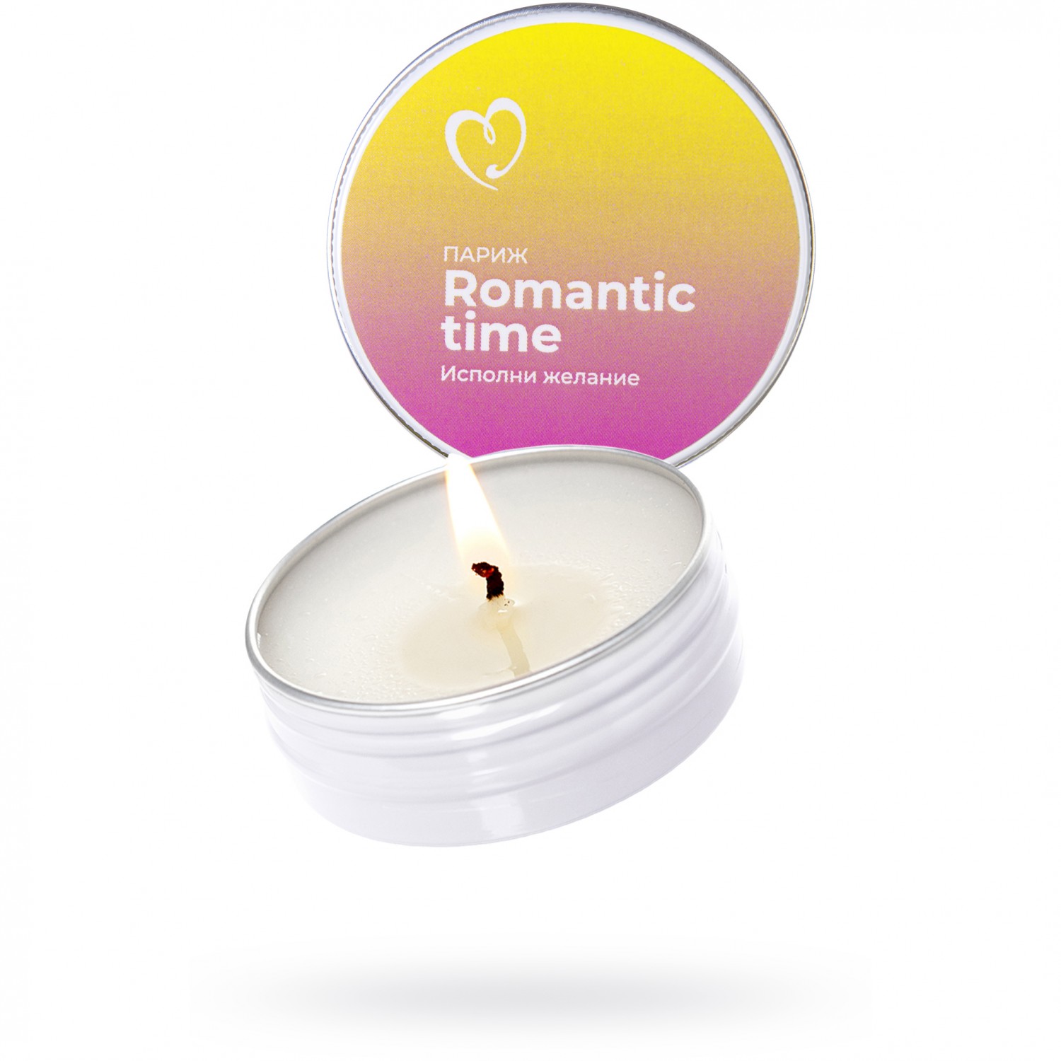 Массажная свеча «Париж Romantic time», 30 мл, Eromantica 215131, 30 мл.