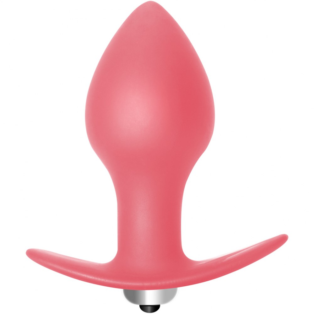 Анальная пробка с вибрацией «Bulb Anal Plug Blue» для ношения, цвет красный, Lola Toys 5006-01lola, длина 10 см.