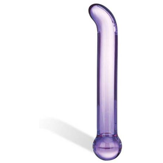 Фиолетовый стеклянный G-стимулятор «Purple G-spot Tickler», GLAS-51, длина 18 см.